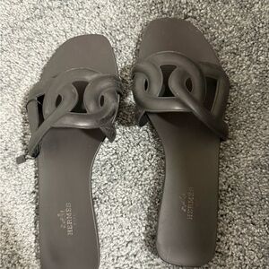 Hermes Black Women's Sandals